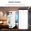 Remote Voice Control Tuya WiFi Smart Circuit Breaker Electricity Statistics Monitoring Din Rail Switch 1-63A 1P