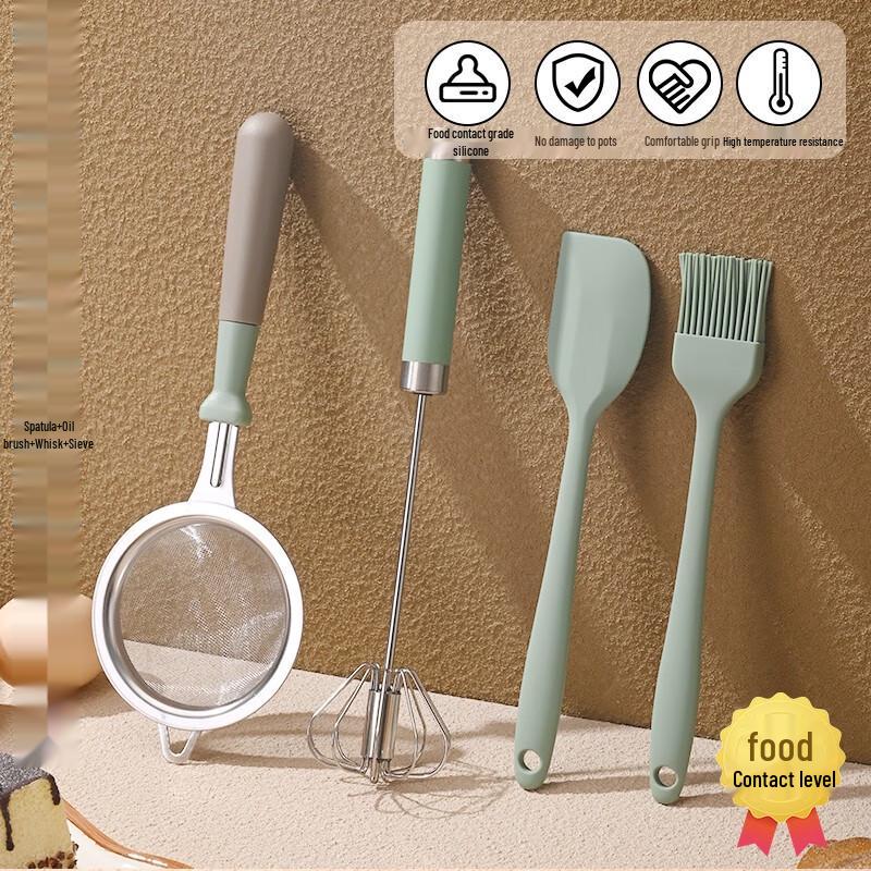 

Zhaoran 4-Piece Silicone Baking Tool Set