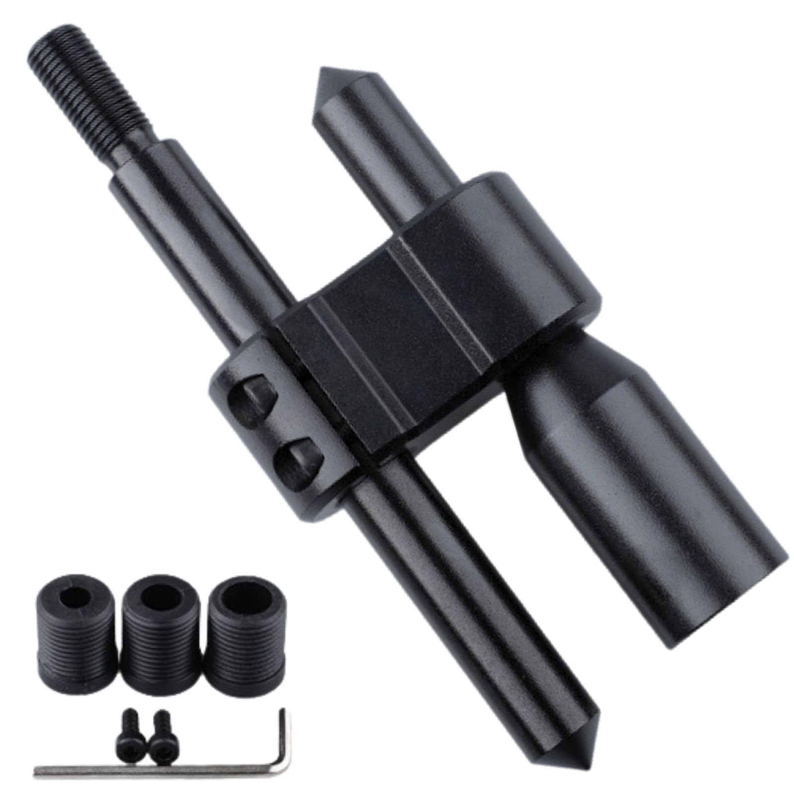 

CHASO Ручка переключения передач Универсальная Конверсионная Гибкая и по высоте M12 x для автомобилей и грузовиков с механической коробкой передач Удлинитель, Адаптер, Регулируемая, Алюминиевая, чёрный