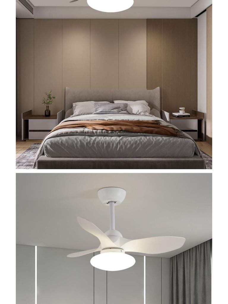 Leiser energiesparender Deckenventilator mit Licht, variablem Geschwindigkeitsregler & Fernbedienung für Wohnzimmer & Schlafzimmer
