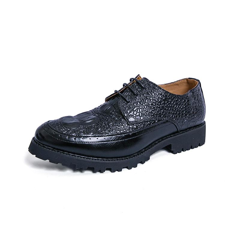 

New Luxury Brand Mens Casual Shoes Italian Leather Thick Soled Business Formal Shoes Adult Elegant Male Oxford Shoes 38