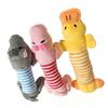 Soft Plush Elephant Shaped Squeaky Chew Toy for Pets