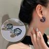 Transparent Acrylic Hoop Earrings Metal Resin Earrings New Fashion Earrings Women Jewelry