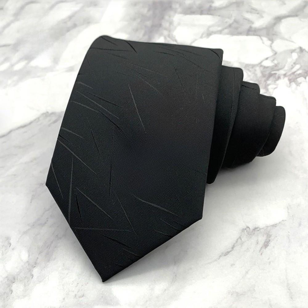 Stripes Men Necktie Floral Retro Cravat Classic Black Necktie Boys