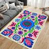 Colorful Floral Pattern Carpet with Blue, Pink, and Green Design Suitable for Use As an Anti-slip for Living Room Bedroom Sofas