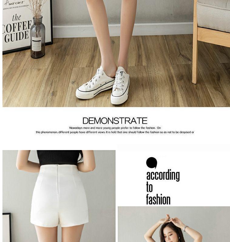 High Waist Elastic Slit Skort - Slimming & Sexy A-Line Shorts for Women 2024