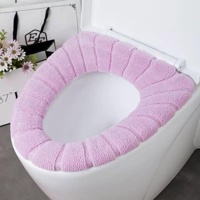 Pack Of 10 Thick Toilet Lid Cover For Home Bathroom NonSlip Design Quick Cleaning Toilet Seat Cover for Family Household