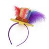 Sparkling Little Top Hat Hairband With Glittering Sequined For Girl Birthday Party Costume DressingUp Accessories