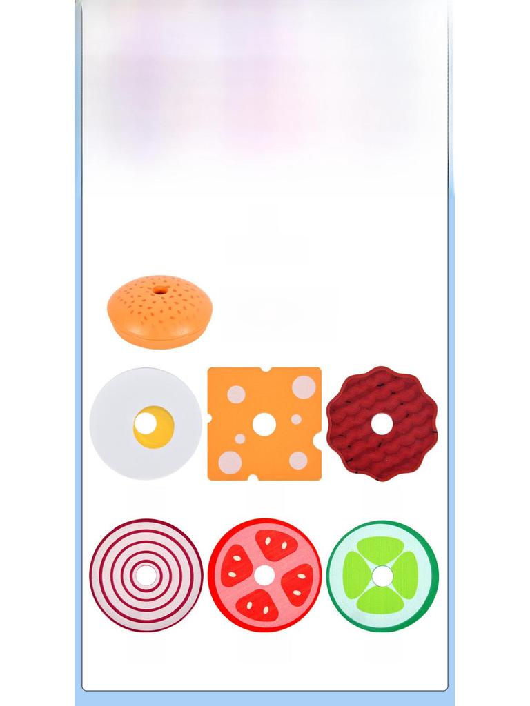 Mini Spiel-Hamburger-Set - Simuliertes Essen für Kinder-Puppenhaus und Kindergarten-Spaß