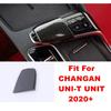 ABS Auto Gear Shift Head Knob Decor Cap Sequ Cover Trim For CHANGAN UNI-T UNIT  - 2024 Carbon Fiber Accessories Interior