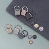 2 Stück Metall D-Ring Tasche Seitenverbinder Schnallen mit Schrauben Handtasche Lederband Griff Kette Haken Verschluss Diy Bastelzubehör