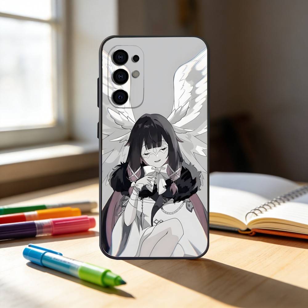 Genshin Impact Columbina Phone Case For Samsung S25,S24,S21,S22,S23,S30,Ultra,S20,Plus,Fe,Note,10,9,5G Black Cover