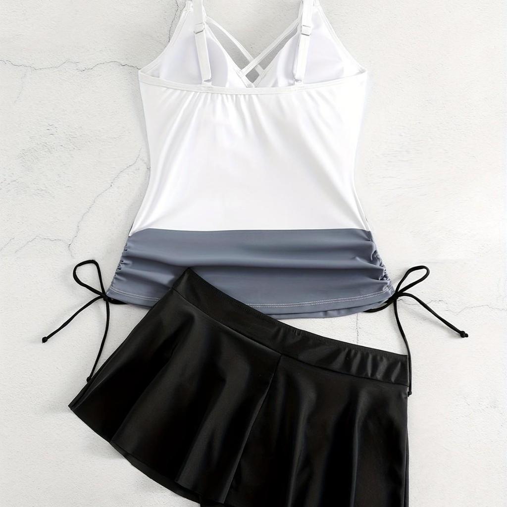 Women's 2025 Split Skirt Swimsuit - Sexy, Hot European & American Fashion for Summer