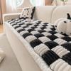 Modern And Simple Flannel Sofa Cushions 2025 New Autumn And Winter Anti Slip And Dustproof Thick Cushion Cover Cloth Towel