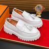 Men's foot cover big head leather shoes British style dress business casual shoes large size loafers fringed men's shoes