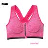 Classic Zip-Front Shockproof Sports Bra Plus Size Women's Yoga Vest