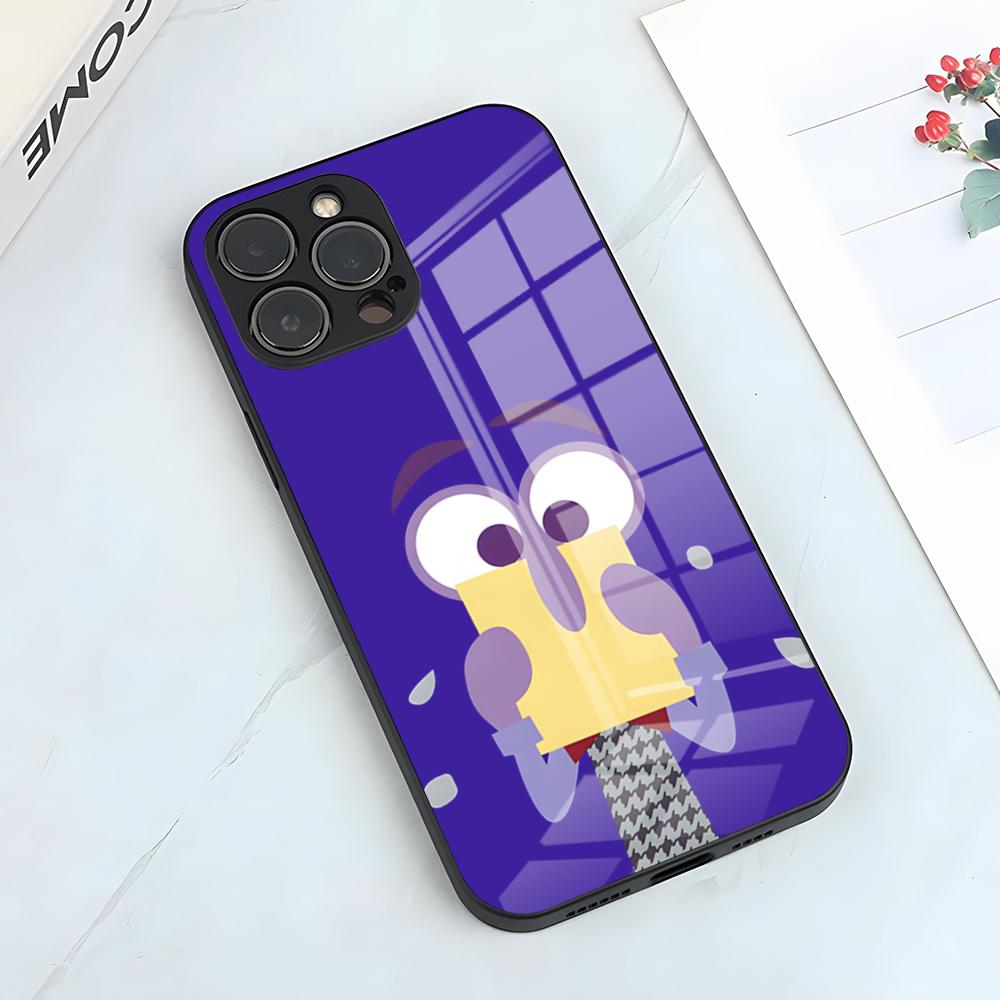 Lovely I-Inside Out 2 Phone Case For IPhone 17 Pro Max 15 Pro 16 14 Plus 12 13 Mini 11 Pro Shockproof Glass Cover