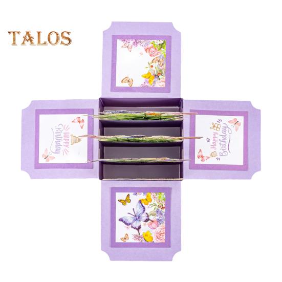 Butterfly Pop Up Card Handcrafted 3D Paper Flower Bouquet Pop-up Greeting Card for Birthday Anniversary Mother's Day