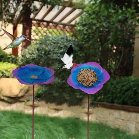 Bain D'oiseaux Décoratif Avec Support Métal - Fontaine à Oiseaux Pour Jardin, Terrasse Ou Balcon | Cadeau Pour Amoureux De La Nature