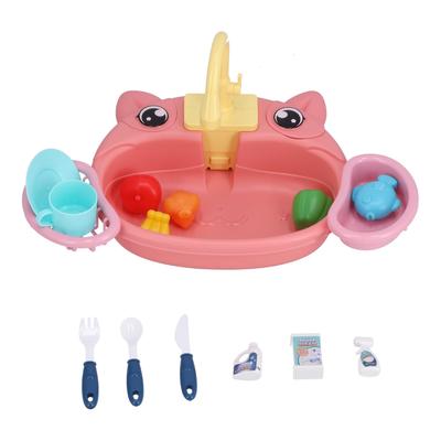 Mutfak Lavabo Oyun Seti Plastik İnteraktif Pretend Mutfak Lavabo Oyuncakları 3 Yaş Üzeri Çocuklar için