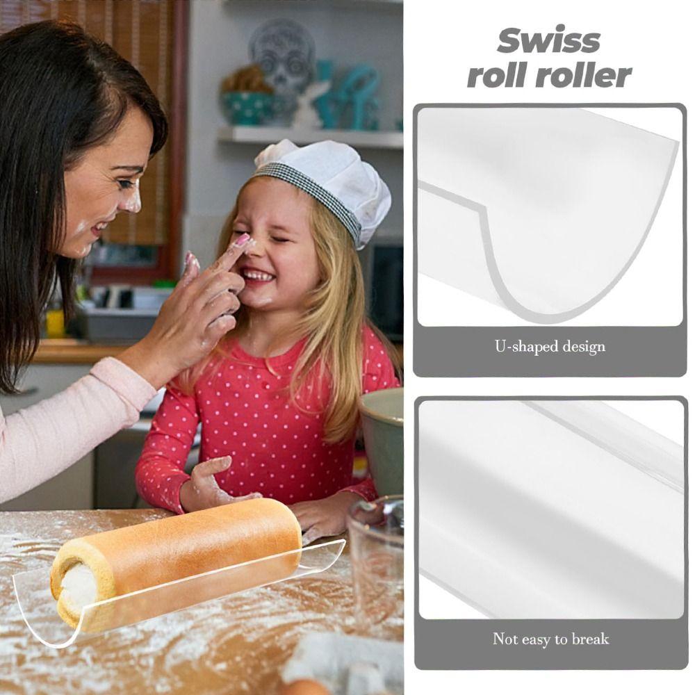 Semicircle Roll Dessert Bracket Acrylic Rollers Roll Cake Roll Stand Cake Roll Holder  Baking Tools