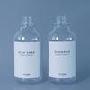 500ml Soap Dispenser Clear Refillable Plastic Pump Press Shampoo Dispenser Bottle Bathroom Accessories