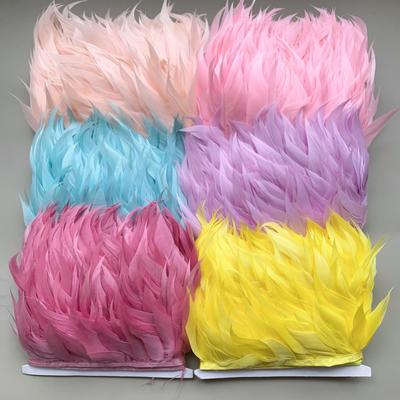 Dekorative Gänsefeder-Fransen 8-10cm für Abendkleid, Latein-Tanzrock, Manschette, DIY-Kleidungszubehör