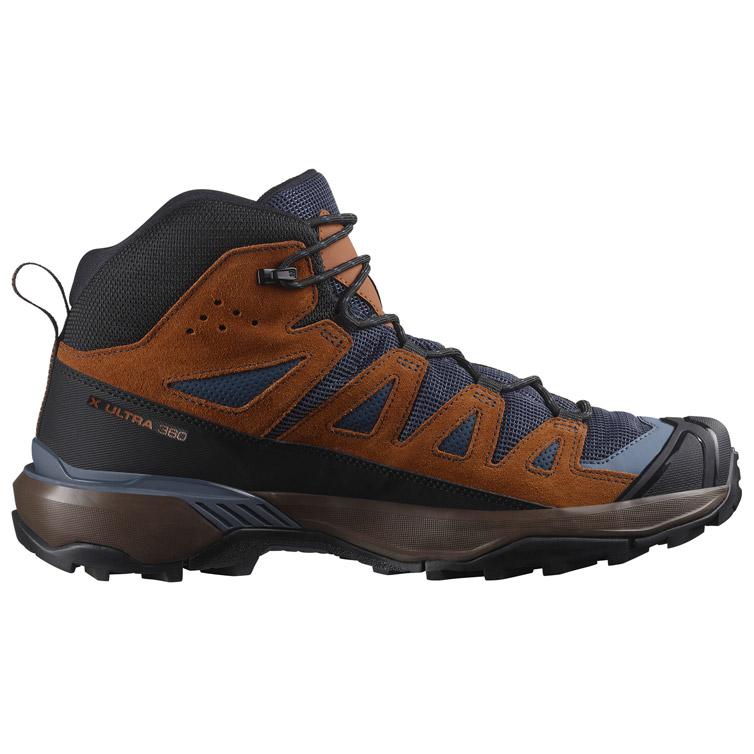 SALOMON X Ultra 360 Ltr Mid Gtx Cómodas Antideslizantes Duraderas Zapatillas de Senderismo Hombre Zapatillas de Senderismo Marrón Gris L47570700