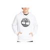 Timberland Logo Printed Knit Hoodie Men Hoodies White A28HZ-P54