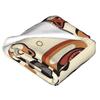 Minimalist Shiba Inu Design Lovely Cute Dogs Blanket Portable Flannel Sofa Throw Blanket for Home Bedroom Throws Bedspread Quilt