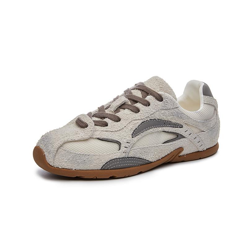 Genuine leather Forrest Gump shoes women's 2025 spring new women's flat-bottomed sports shoes retro height-increasing German training shoes fashion wo