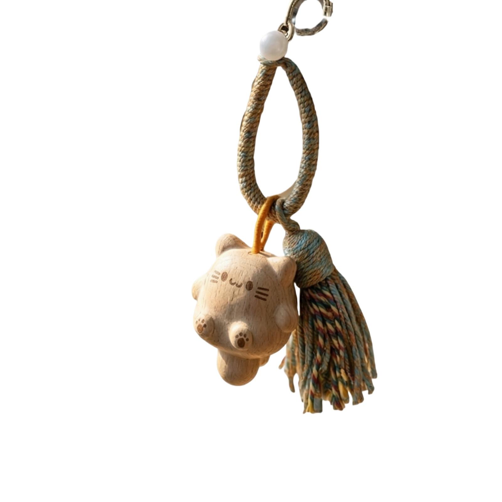 

Lazybones Fringed Car Keychain Accessory Pendant One Size