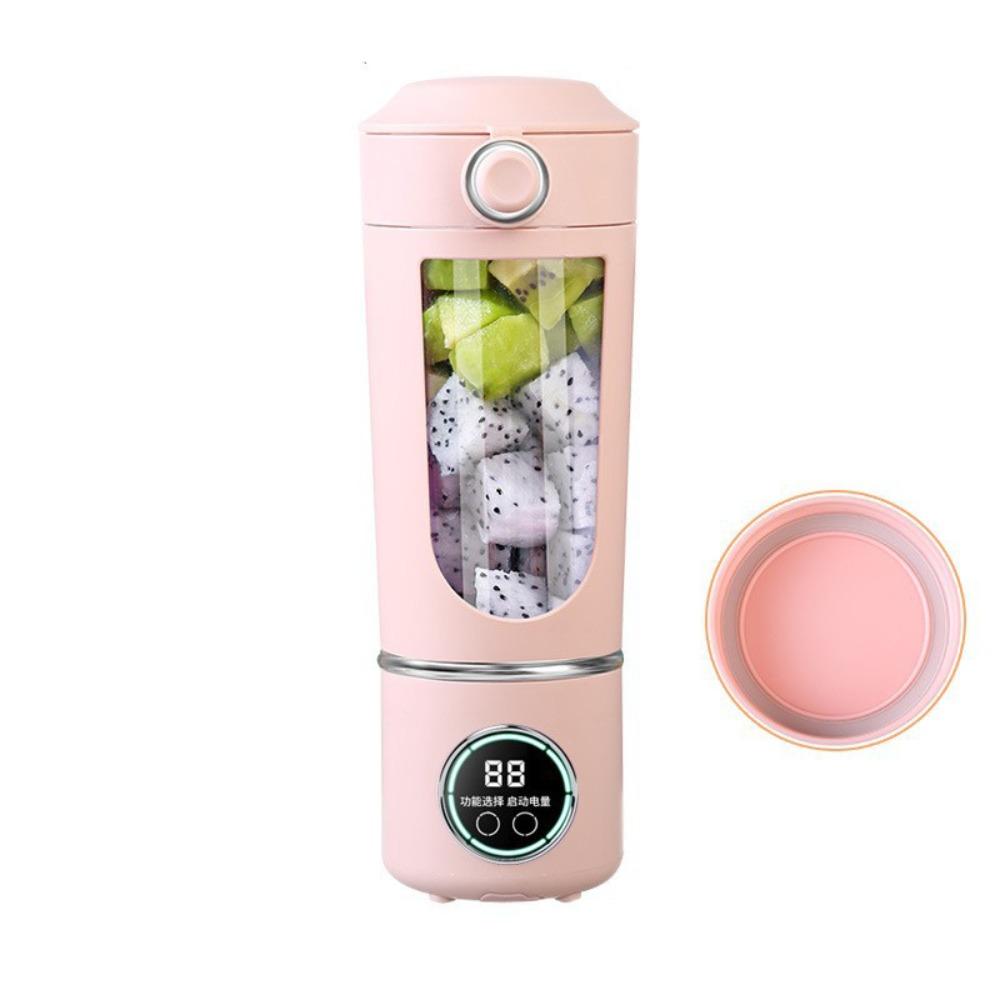 700ML Blender Bottle Stainless Steel Juicer Blender Durable Portable Juice Maker Fruits Blending розовый