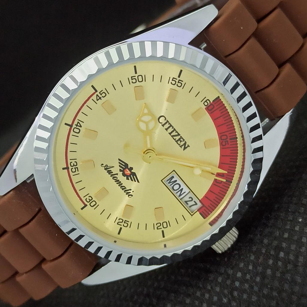 

REFURBISHED VINTAGE CITIZEN AUTO 8200 JAPAN MENS D/D GOLDEN WATCH 557a-a295303-2 SKU557a-a295303