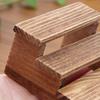 Display Riser Stand Miniature Wooden Mini Riser Model Three-Tier Display Stand Furniture for Doll Mansion Miniature Plants Ornaments Figurines