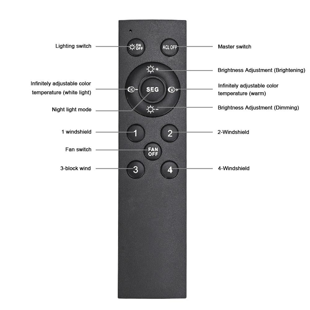 Modern Dimmable Ceiling Fan Light with 4 Speeds 3 Color Modes Ideal for Living Room Kitchen Bedroom Use