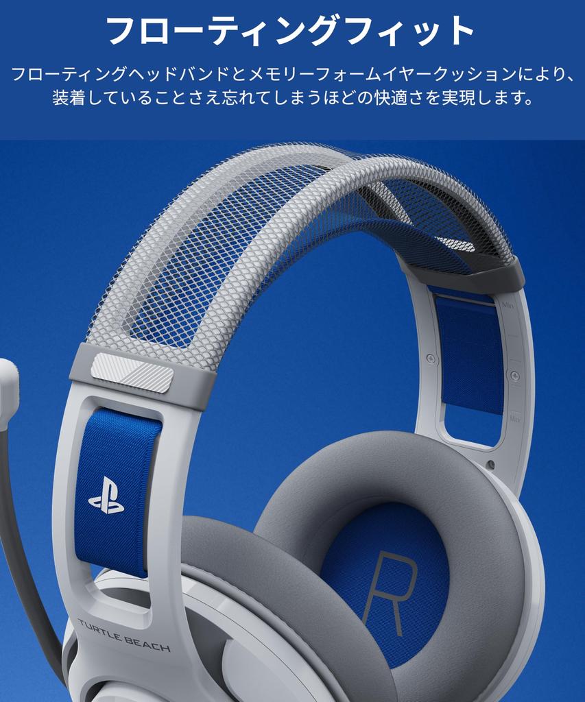 Officially Licensed SONY Atlas 200 White Wired Gaming Headset for 50mm Foldable Unidirectional Memory and Floating Headband Warranty PS5/PS4