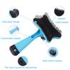 Self-cleaning Dog Grooming Brush, Pet Detangling Brush with Anti-Slip Handle, Pet Shedding Comb for Long Short Haired Cats Dogs Loose Fur Removal