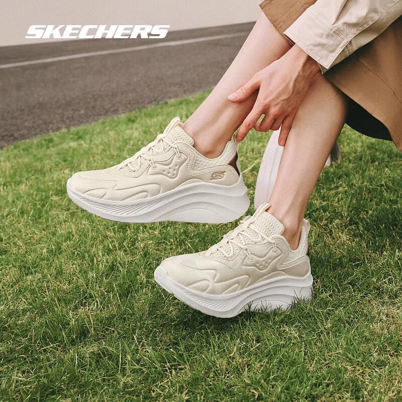 Skechers Women s Lace-Up Platform Casual Sneakers 117513 EU 37