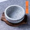 Korean Bibimbap Stone Bowl - Durable Natural Stone Earthenware for Cooking