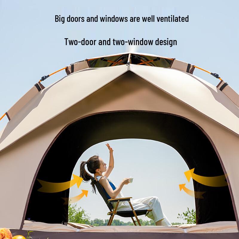 ZISIZ Waterproof Quick-Open Camping Tent