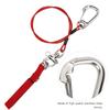 Underwater Diving Freediving Lanyard Diving Safety Lanyard Rope with Wristband & Carabiner Dive Accessories Enduring