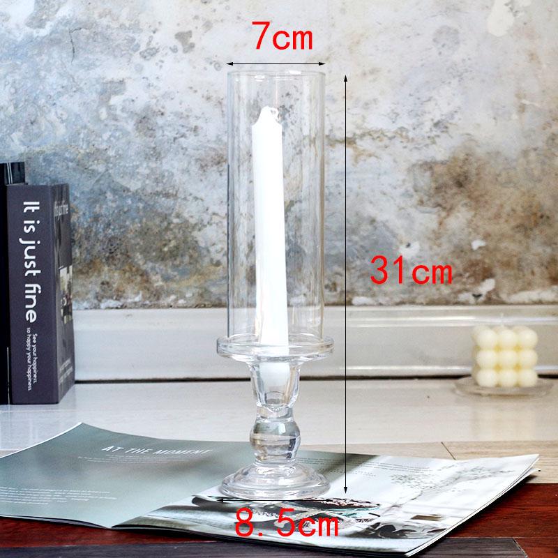 Nordic Retro Glass Candlestick - Romantic Candlelight for Weddings, Restaurants, and Parties