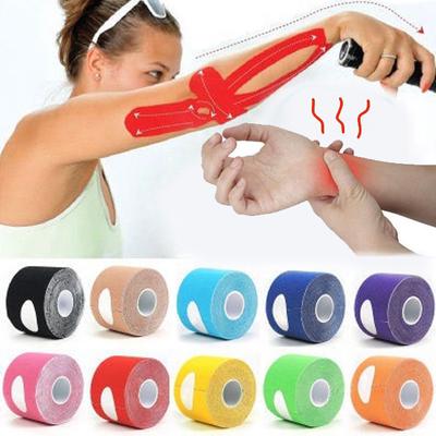 1 Rolle Kinesiologie-Muskelband für Sport, Sport, elastisch, physiotherapeutisch (2,5 cm x 5 m)