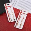Jewelry Accessories Stocking Snowflakes Drop Dangle Christmas Earrings Set Ear Pendants Ear Studs