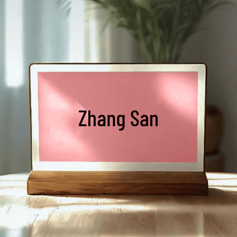 CTWING Dual-Color Electronic Conference Desk Card