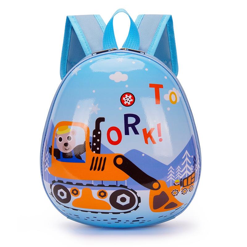 Frühlings-Kinderbüchertaschen für Jungen und Mädchen im Alter von 3–6 Jahren, Baby, Junior, Kindergarten, Schultasche, süße Cartoon-Prinzessin, leichter Eierschalen-Rucksack aus PVC