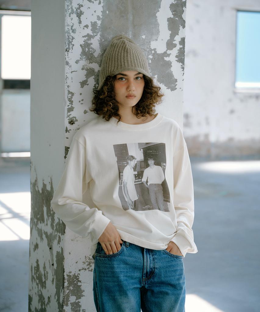 GREENBUTTER Monochrome Pigment Tee (L/Beige)
