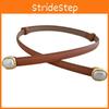 Leather Womens Belt With Pearl Metal Buckle For Casual And Office Wear