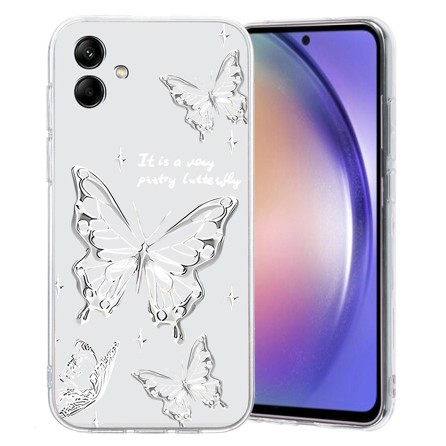 

Для Samsung Galaxy A05 4G ТПУ Чехол для телефона С принтом Защитная задняя крышка Butterfly